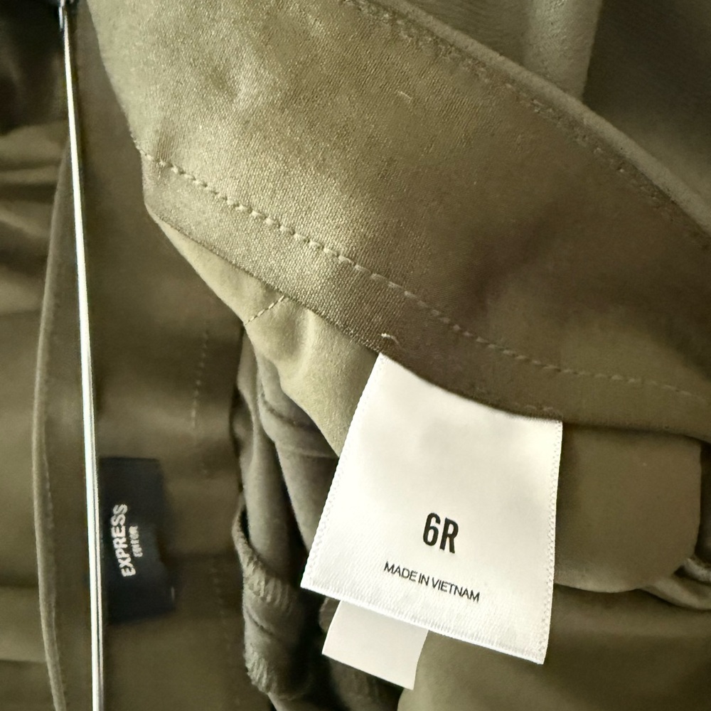 Express Olive Green Suit Jacket - Picture 3 of 4